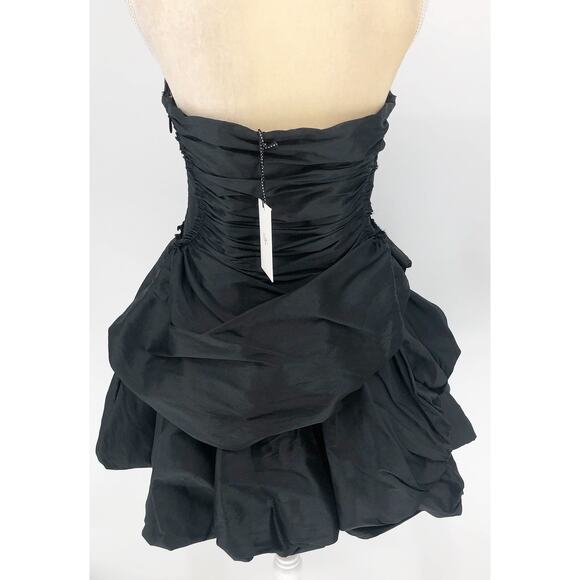 AJE Women's Daybreak Strapless Mini Dress Black Size 10 Sweetheart Neck NWT - Picture 8 of 14